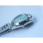 DayDate 40mm Fluted Pres 904L SS Blue Dial Stick Marker Bracelet GMF A2836