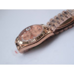 DayDate 40mm 904L Fluted RG/RG Brown&RG Dial Diamonds Marker Bracelet GMF SA3255