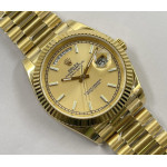 DayDate 40 YG Case Gain Weight Gold Dial Stick Marker President Bracelet GSF SA3235