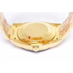 Day Date 40mm YG 1:1 Best Edition Roman Marker White&Gold Dials YG Bracelet A2836 EWF