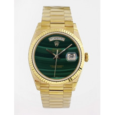 Day Date 36mm YG 1:1 Best Edition Green Dial Bracelet A2836 EWF