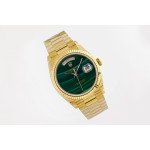 Day Date 36mm YG 1:1 Best Edition Green Dial Bracelet A2836 EWF