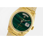 Day Date 36mm YG 1:1 Best Edition Green Dial Bracelet A2836 EWF