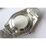 DayDate 40mm Fluted Pres SS Silver&Grey dial Stick Marker Bracelet BP A2836