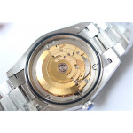 DayDate 40mm Fluted Pres SS Silver&Grey dial Stick Marker Bracelet BP A2836