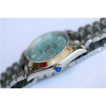 DayDate 40mm Smooth Pres SS Blue Dial Stick Marker Bracelet BP A2813