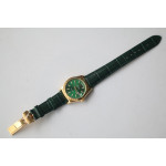 DayDate 36mm Fluted Pres YG Green Stick Marker Leather BP A2836