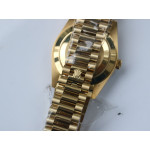 DayDate 40mm Diamonds Bezel YG Black&Gold Dials Dialmonds Marker Bracelet BPF A2836