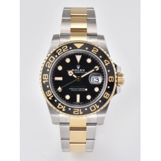 GMT Master II 116713 LN 904L SS/YG 1:1 Best Edition Black Dial Oyster Bracelet Clean Factory SA3186 CHS 