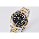 GMT Master II 116713 LN 904L SS/YG 1:1 Best Edition Black Dial Oyster Bracelet Clean Factory SA3186 CHS 