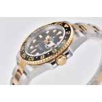 GMT Master II 116713 LN 904L SS/YG 1:1 Best Edition Black Dial Oyster Bracelet Clean Factory SA3186 CHS 