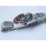 Vintage GMT Master Blue/Red Bezel Black Dial SS Bracelet A2836