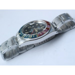 Vintage GMT Master Blue/Red Bezel Black Dial SS Bracelet A2836