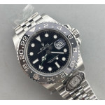 GMT Master II 126710GRNR Black/Grey Bezel 904L SS 1:1 Best Edition Jubilee Bracelet Clean DD3285 CHS