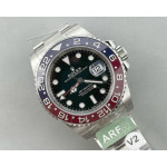 GMT-Master II V2 126710 BLRO Blue/Red Ceramic 1:1 Best Edition Black Dial on Jubilee Bracelet ARF VR3285 CHS