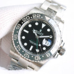 GMT Master II 126710GRNR Black/Grey Bezel 904L SS 1:1 Best Edition Oyster Bracelet Clean DD3285 CHS