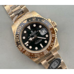 GMT-Master II 126715 CHNR RG Plated 904L Steel 1:1 Best Edition Clean DD3285 (Correct Hand Stack)