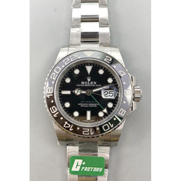 GMT Master II 116710 LN 904L SS 1:1 Best Edition on Oyster Bracelet C+F VR3285 CHS