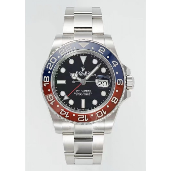 GMT Master II 126710 BLRO Pepsi 904L SS 1:1 Best Edition Black Dial Oyster Bracelet C+F VR3285 CHS