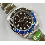 GMT II 126710 Black/Blue Bezel 904L SS Black Dial Oyster Bracelet C+F VR3285 CHS