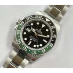 GMT II 126720VTNR SS Green/Black Bezel Black Dial Oyster Bracelet BP A2813 CHS