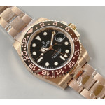 GMT-Master II 126715 CHNR 904L Black/Brown Ceramic RG Black Dial 1:1 Best Edition GMF SA3186 CHS