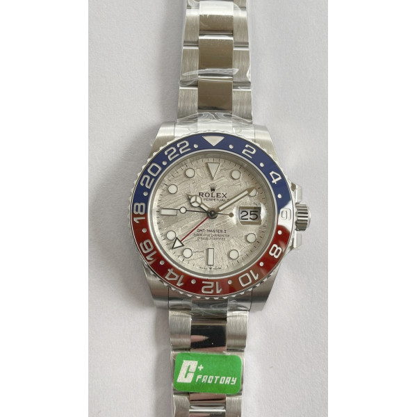 GMT II 126719 Pepsi Meteorite Dial 904L SS/SS C+F VR3285 CHS