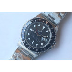 GMT-Master II 16710 Black Bezel SS Black Dial White Dot Bracelet BP A2836