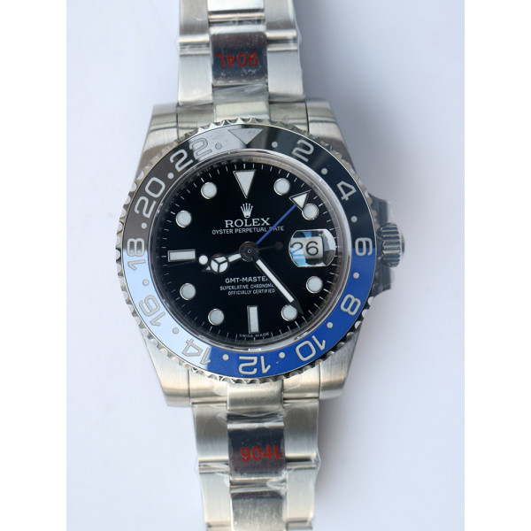 GMT-Master II 126710BLNR Black/Blue Ceramic SS Black Dial 1:1 Best Edition BP A2813