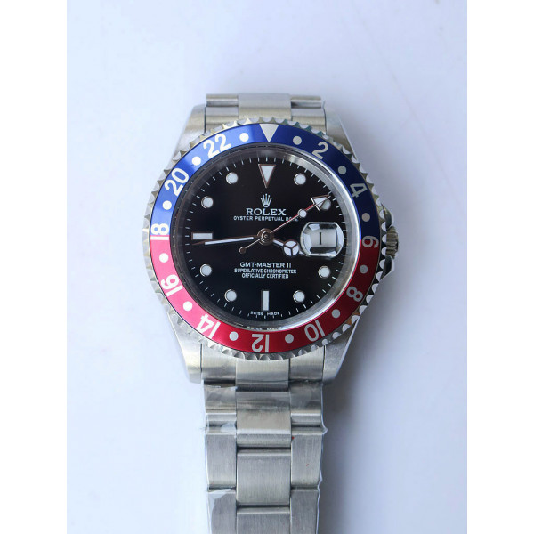 GMT-Master II 16710 Blue/Red SS Black Dial Bracelet BP A2813 CHS 