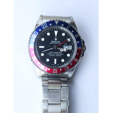 GMT-Master II 16710 Vintage Blue/Red SS Black Dial Bracelet BP A2813 CHS