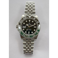 GMT II 126720VTNR SS Green/Black Bezel Black Dial Jubilee Bracelet BP A2813 CHS