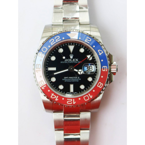 GMT-Master II 116719BLRO Pepsi Red/Blue Ceramic Bezel SS Black BP Asia3186 CHS