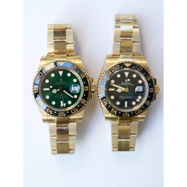 GMT Master II 116718LN Black Ceramic Bezal YG Green&Black Dials BPF Asia 3186 CHS