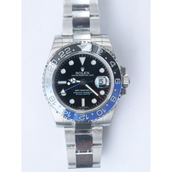 GMT-Master II 126710BLNR Black/Blue Ceramic SS Black Dial 1:1 Best Edition SA3186 CHS BP