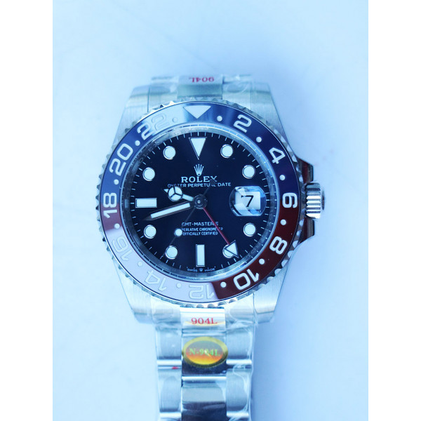 GMT-Master II 116719 LN Red/Blue Ceramic 904L Steel 1:1 Best Edition Black Dial Oyster SA3285 CHS NOOB