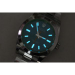 Milgauss 116400 GV Green Sapphire 904L 1:1 Best Edition Blue Dial SS Bracelet A2836 DJF