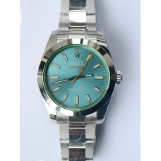 Milgauss 116400 GV Green Sapphire 904L 1:1 Best Edition Blue Dial SS Bracelet A2836 DJF