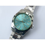 Milgauss 116400 GV Green Sapphire 904L 1:1 Best Edition Blue Dial SS Bracelet A2836 DJF