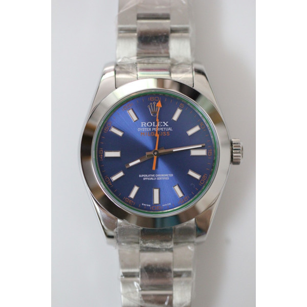 Milgauss 116400 GV SS Blue Dial BP Asia 2836