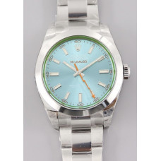 Milgauss 116400 GV Green Sapphire 316L 1:1 Best Edition Blue Dial SS Bracelet A2824