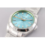 Milgauss 116400 GV Green Sapphire 316L 1:1 Best Edition Blue Dial SS Bracelet A2824