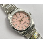 Oyster Perpetual 126000 36mm 904L SS 1:1 Best Edition Pink Dial SS Bracelet Clean VR3230