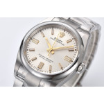 Oyster Perpetual 126000 36mm 904L SS 1:1 Best Edition Silver Dial SS Bracelet Clean VR3230