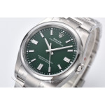 Oyster Perpetual 126000 36mm 904L SS 1:1 Best Edition Green Dial SS Bracelet Clean VR3230