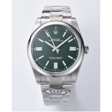 Oyster Perpetual 124300 41mm 904L SS Green Dial Bracelet Clean VR3230