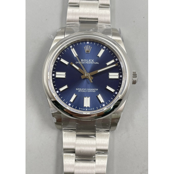 Oyster Perpetual 124300 SS 41mm Blue Dial Bracelet BP