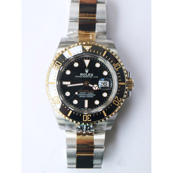 Sea-Dweller Two Tone SS/YG 126603 1:1 Best Edition 904L SS/YG Case and Bracelet A2824 ARF