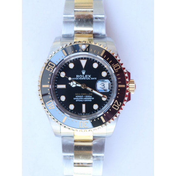 Sea-Dweller Two Tone SS/YG 126603 1:1 Best Edition 904L SS/YG Case and Bracelet A2824 GMF