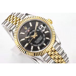 Sky-dweller 326933 YG/SS Black&Gold Dial Jubilee Bracelet Asian 23J